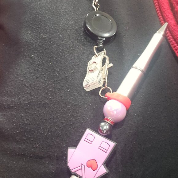 Pen Holder Clip for Lanyards and Badge Reels - 1 each - Picture 3 of 4